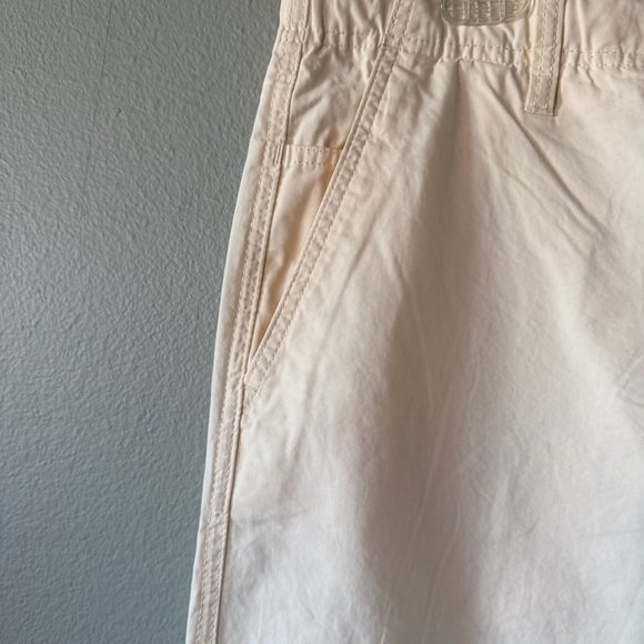 H&M Cream Off White Cotton Relaxed Fit Lightweight Pants Size L - Picture 3 of 7